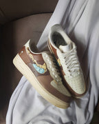 Khaki Brown Blue Custom Air Force 1