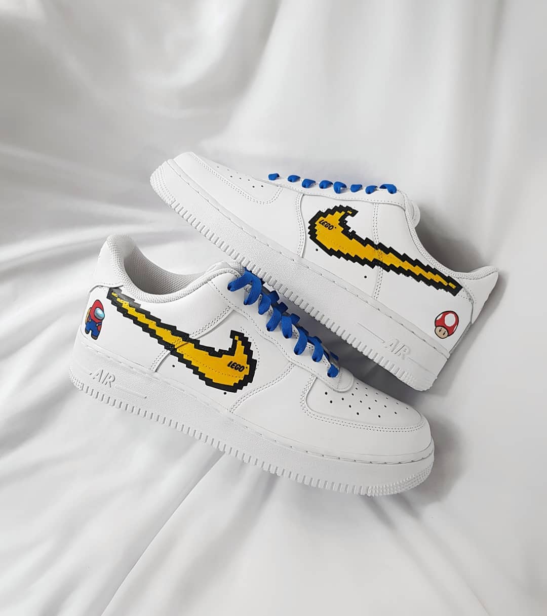 Cartoon Role Mushroom Yellow Custom Air Force 1