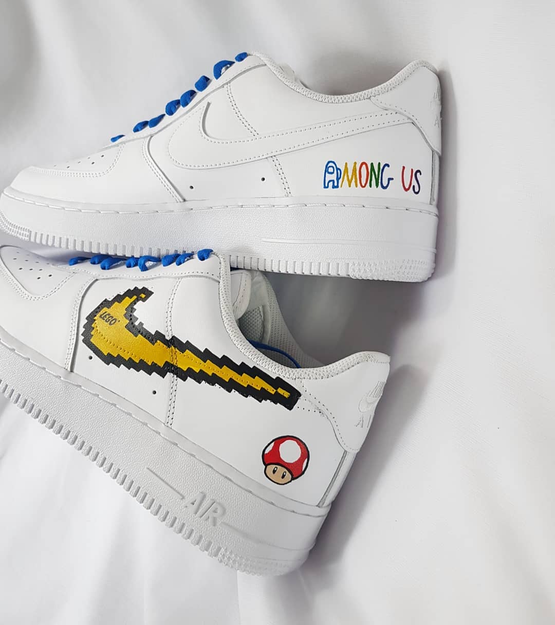 Cartoon Role Mushroom Yellow Custom Air Force 1