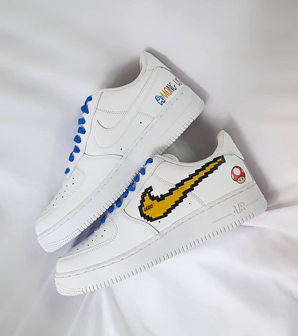 Cartoon Role Mushroom Yellow Custom Air Force 1