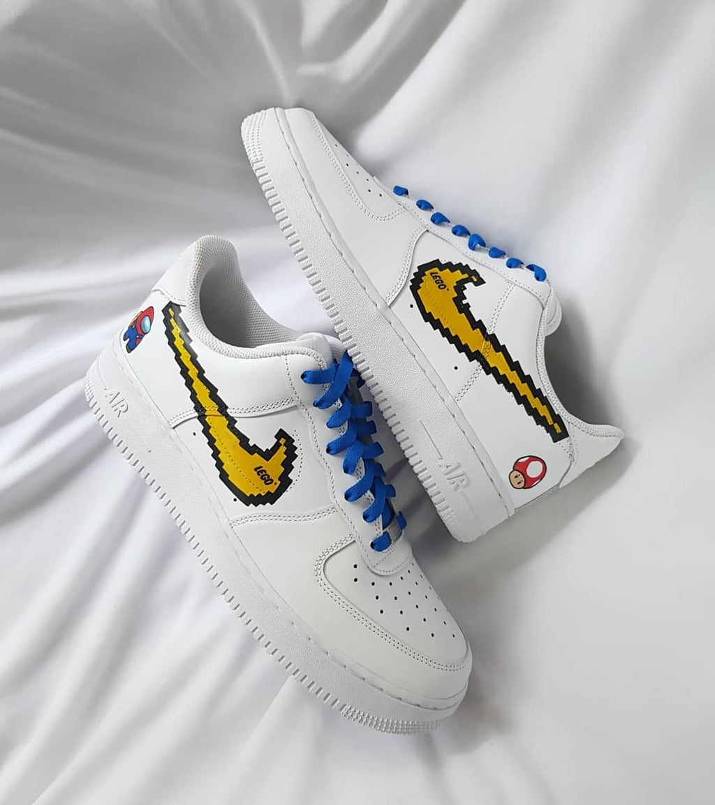 Cartoon Role Mushroom Yellow Custom Air Force 1
