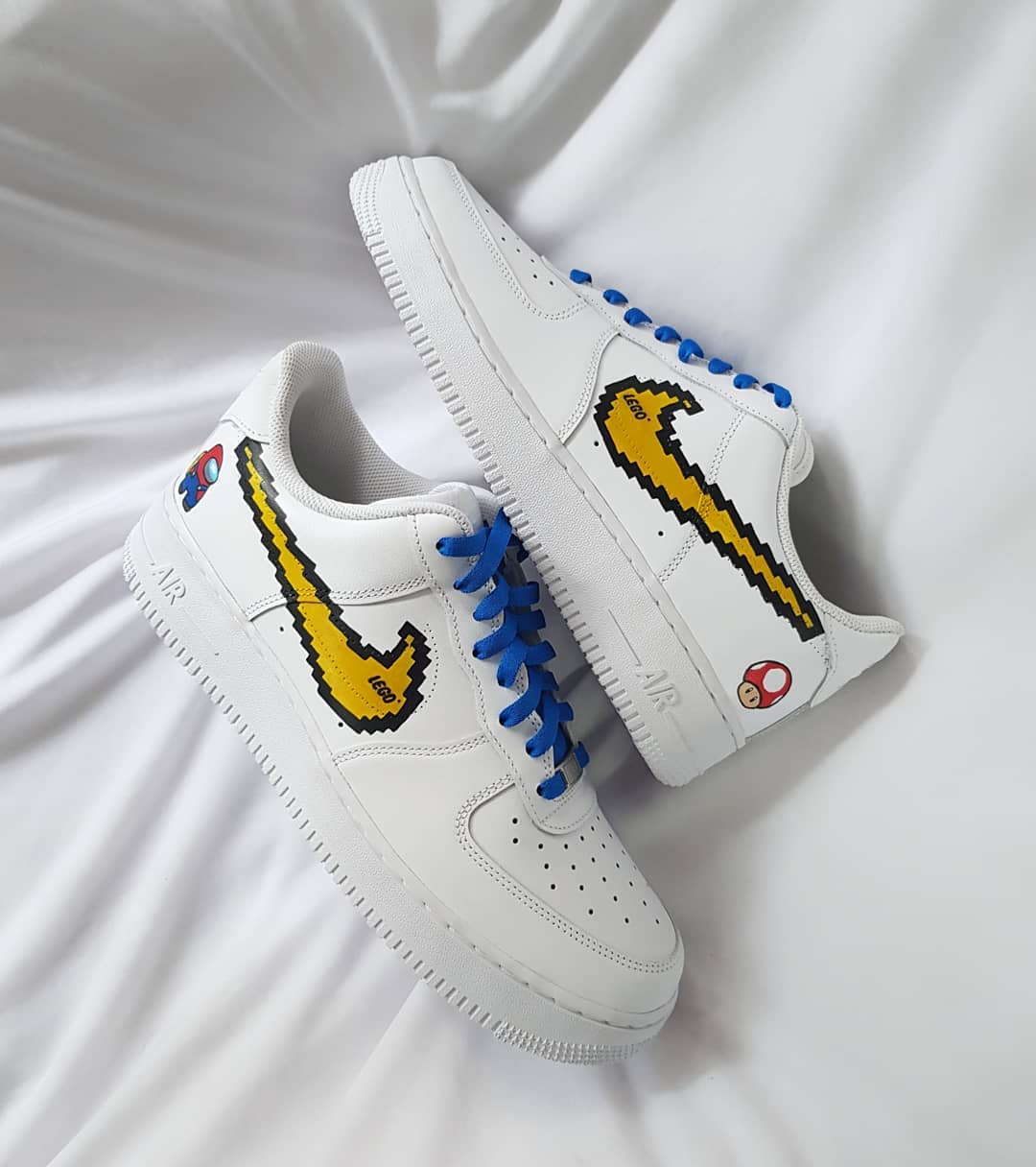 Cartoon Role Mushroom Yellow Custom Air Force 1