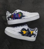 Cartoon Hero Clown Black Yellow Blue Custom Air Force 1