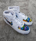 Graffiti Splicing Dripping Swoosh Custom Air Force 1
