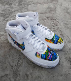 Graffiti Splicing Dripping Swoosh Custom Air Force 1