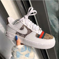 Guci Logo Brown Custom Nike Air Force 1