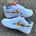 Orange-Red Stripes Custom Air Force 1