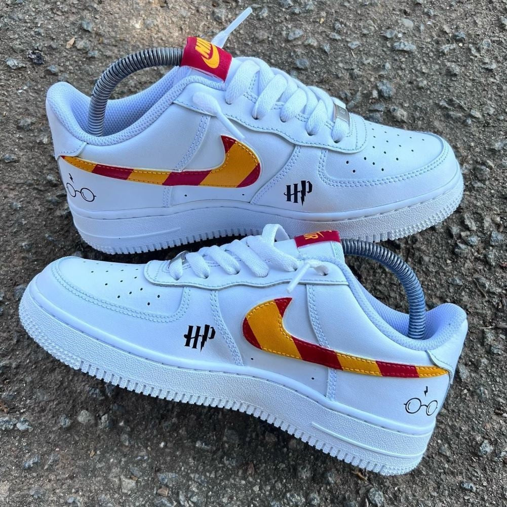 Orange-Red Stripes Custom Air Force 1
