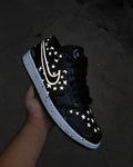 Night Star Black Custom Air Force 1