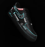 Black White Font Custom Air Force 1