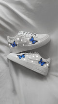 Silvery Star Blue Butterfly Custom Air Force 1