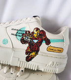 Super Hero Red Blue Brown Custom Air Force 1