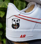 Food Sushi Chopstick Panda Red Black Custom Air Force 1