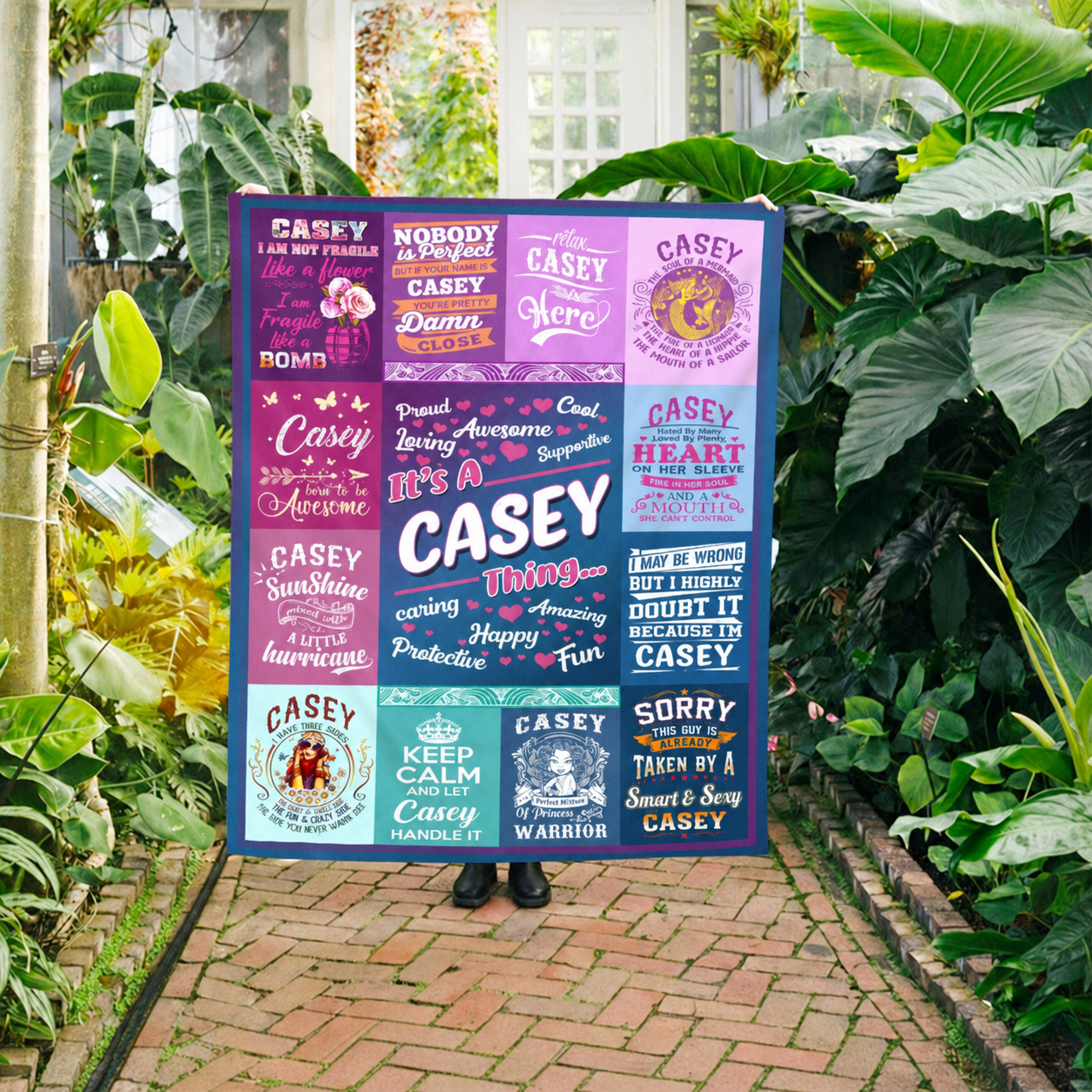 Casey Premium Sheepskin Blanket - Personalized “It’s A Casey Thing” Gift