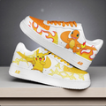 Pokemon Pikachu Charmander Flames Lightning Orange Yellow Custom Air Force 1