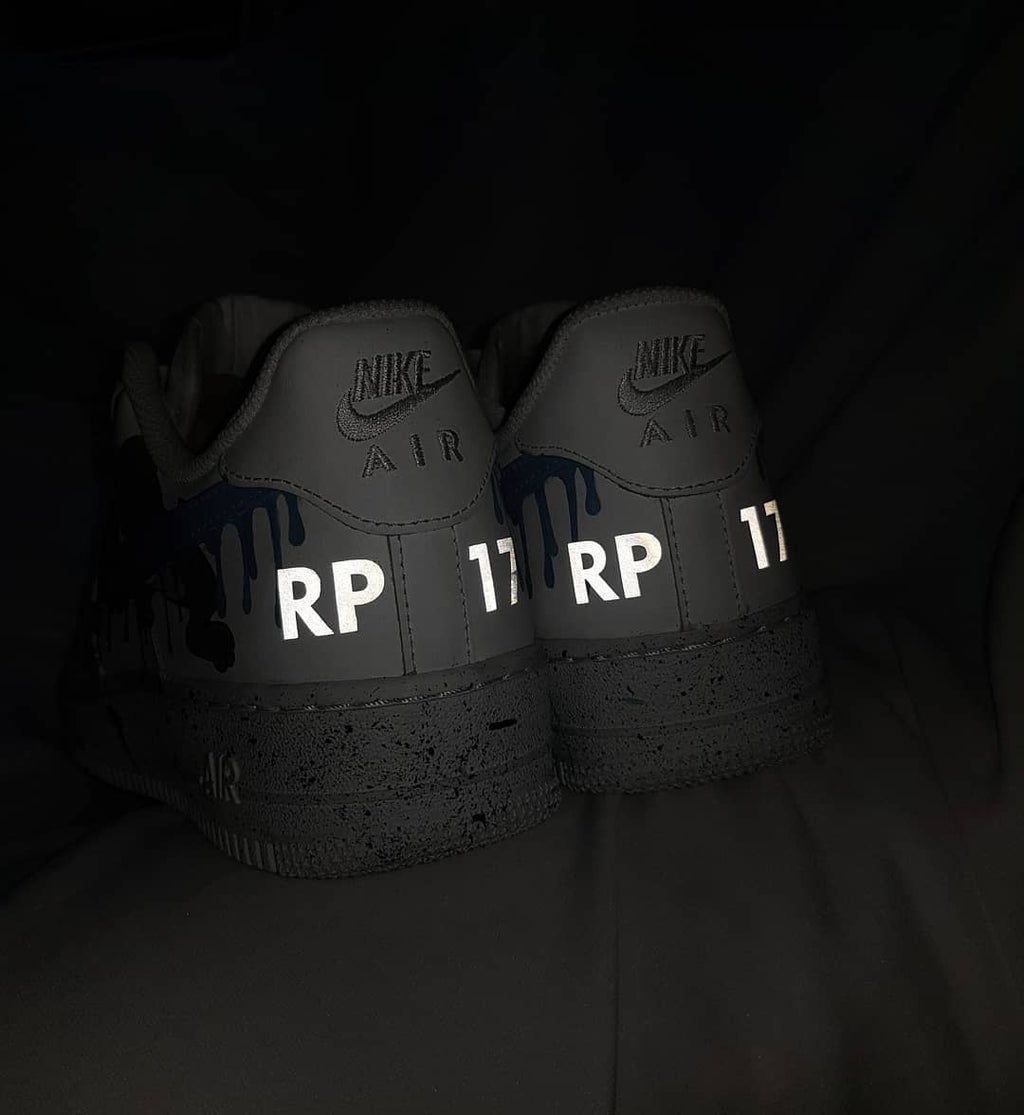 Cartoon Mouse Cat Dog Blue White Custom Air Force 1