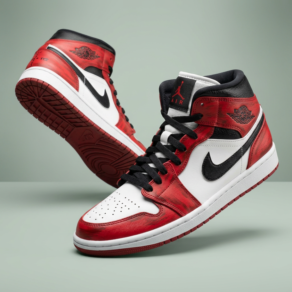 Hand Painted Custom Air Jordan 1 Chicago Sneakers