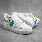 Hand Painted Rick & Morty Custom Air Force 1 Sneakers