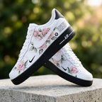 Hand Painted Pink Rose Custom Air Force 1 Sneakers