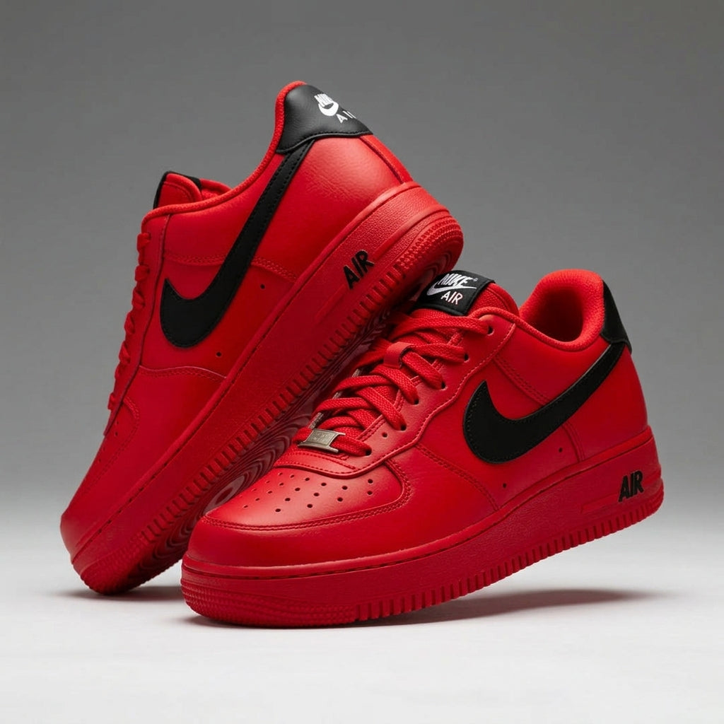 Hand Painted Red Tiger Custom Air Force 1 Sneakers