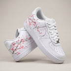 Hand Painted Cherry Blossom Custom Air Force 1 Sneakers