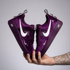 Hand Painted Purple Custom Air Force 1 Sneakers