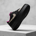 Hand Painted Custom Black Monogram Air Force 1 Sneakers