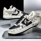 Custom Hand Painted Checkerboard Air Force 1 Sneakers