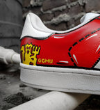 Cartoon Red White Custom Adidas