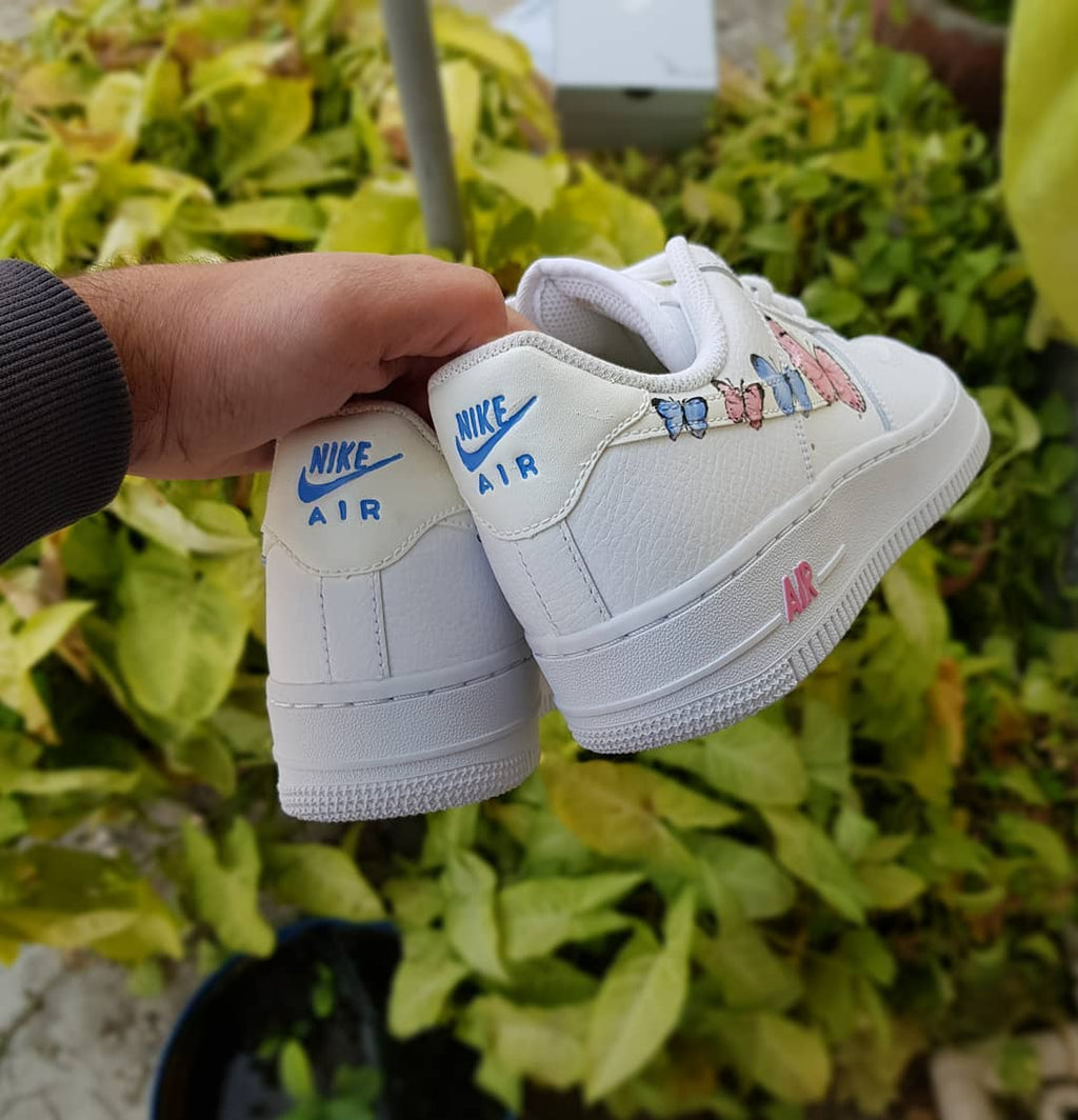 Butterfly Blue Pink Custom Air Force 1