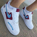 76 Baseball Stitch Burgundy BaBlue Custom Air Force 1