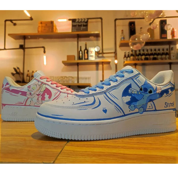 Lilo & Stitch Graffiti Couple Custom Air Force 1
