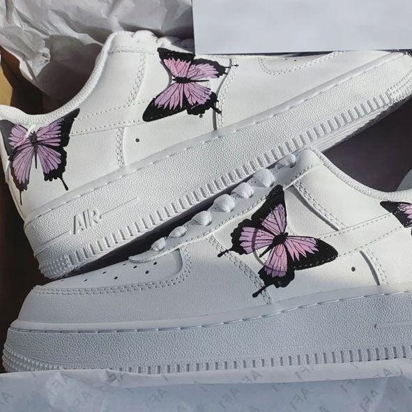 Black Pink Butterfly Custom Air Force 1