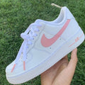 White Pink Custom Air Force 1