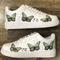 Green Butterfly Graffiti Custom Air Force 1