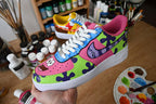 SpongeBoe Hand Drawn Doodles Cratoon Custom Air Force 1