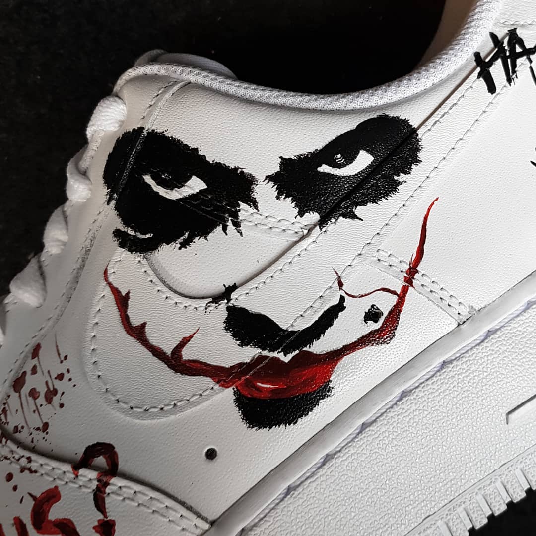 Ghost Black Red Custom Air Force 1