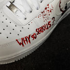 Ghost Black Red Custom Air Force 1