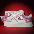 Shiny Pink Swarovski Crystal Custom Air Force 1