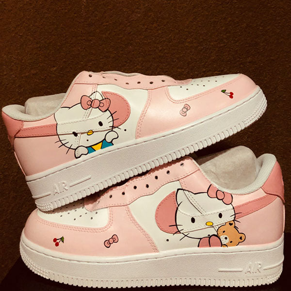 Pink Hello Kitty Cartoon Custom Air Force 1