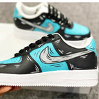 Black Mint Green Graffiti Custom Air Force 1
