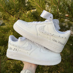 Swarovski Crystal Ribbon Wedding Custom Air Force 1