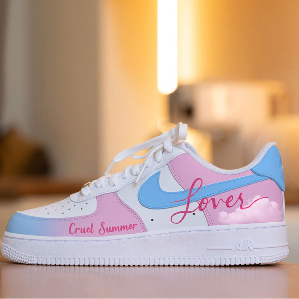 Sweet Summer Pink Couple Custom Air Force 1