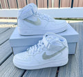 White High Top Crystal Custom Air Force 1
