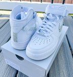 White High Top Crystal Custom Air Force 1