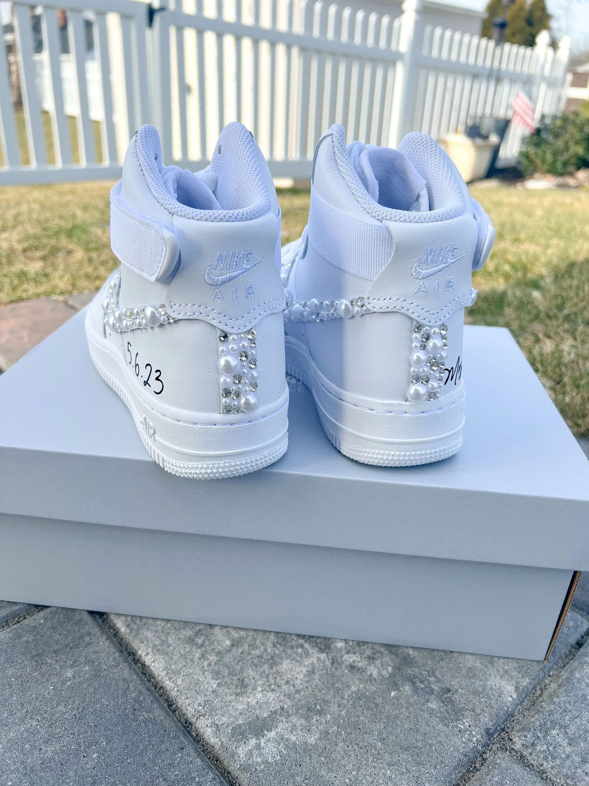 Pearl Crystal High Top Custom Air Force 1