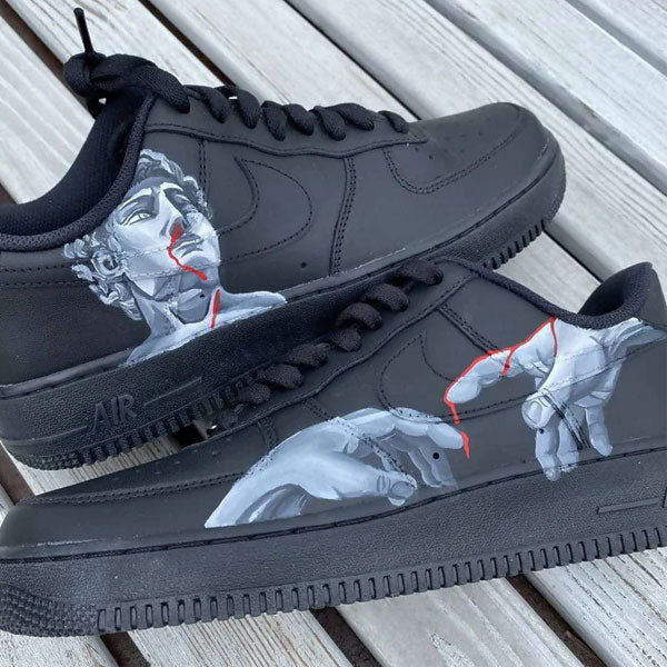Bleed David Black Art Custom Air Force 1
