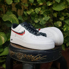 Jagged Black Red Custom Air Force 1