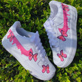 Pink Butterfly Hand Painted Custom Air Force 1