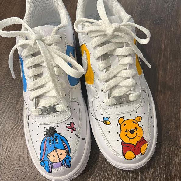 Winnie And His Friends Hand Painted Custom Air Force 1